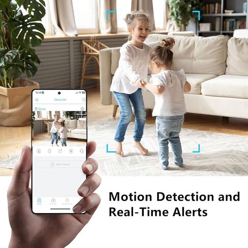 2K Mini Spy Cam Hidden Camera for Home Security Small Nanny Cam with Phone App WiFi Remote Monitor Room Video Recorder, Night Vision, Motion Detection in Kuwait