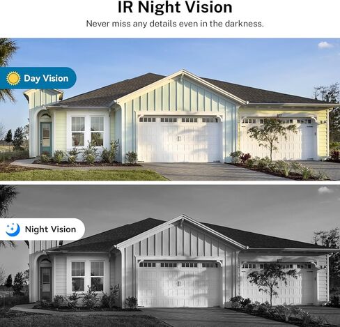 Smart 1080p Video Doorbell Camera with Doorbell Receiver, Live View, AI Human Detection, 2-Way Audio, Night Vision, Cloud Storage (Sold Separately), 2.4G WiFi, Hidden Security in Kuwait