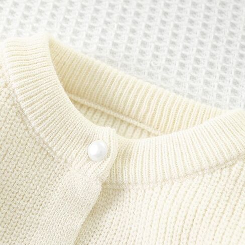 Toddler Girl Cardigan - Cute Bow Knit Long Sleeve Crewneck Cropped Sweater, 2-7 Years Outwear in Saudi Arabia