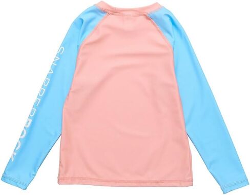 Snapper Rock Girls Colorblock Rash Top، 12، برتقالي in Kuwait