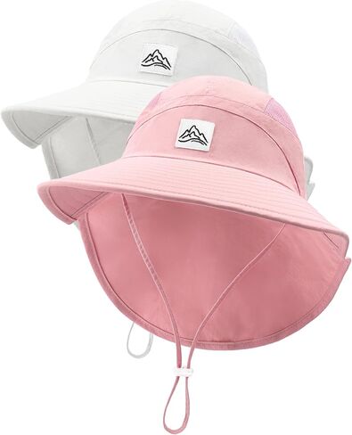 Toddler Baby Sun Hat Kids Sun Protection Summer Outdoor Sun Hats for Boys Girls Beach Fishing Hat Age 0-15 Years in Saudi Arabia