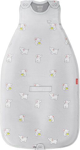 HECCEI Merino Wool & Cotton Baby Sleep Sack, All-Season 2-Way Zipper Baby Sleeping Bag, Adjustable Fit Baby Wearable Blanket (Cosmos Blue) in Saudi Arabia