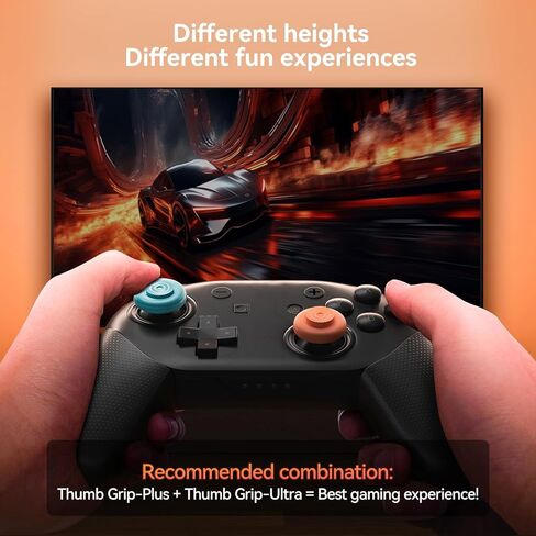 NEWDERY Thumb Grips for Nintendo Switch 2, Anti-Slip, Joycon Controller Caps, Ergonomic Design, Enhanced Gaming Grip, Comfortable & Durable, Joystick Grip Cover, Colorful, 6Pairs(12pcs) in Saudi Arabia