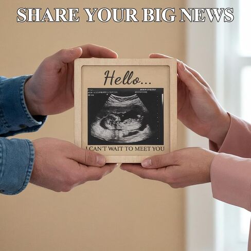 Pregnancy Announcement Box for Grandparents – Baby Coming Soon Gift with Sign, Holds 3x2 Ultrasound Photo, Surprise Reveal Keepsake for Parents-to-Be, Expecting Grandchild Memory Box in Kuwait