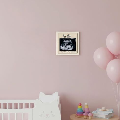 Pregnancy Announcement Box for Grandparents – Baby Coming Soon Gift with Sign, Holds 3x2 Ultrasound Photo, Surprise Reveal Keepsake for Parents-to-Be, Expecting Grandchild Memory Box in Kuwait