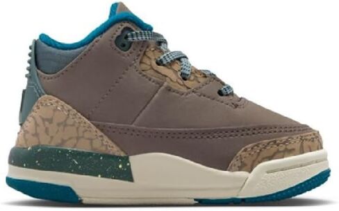 Jordan 3 Retro Baby/Toddler Shoes (Olive Grey/Khaki/Sea Glass/Green Abyss) in Kuwait