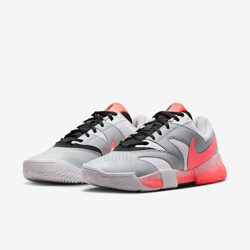 حذاء التنس NikeCourt Lite 4 للسيدات (أبيض/رمادي ذئب/لافا ساخن) in Kuwait