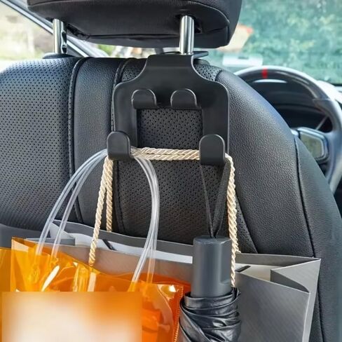 Car Back Seat Hook Hanging Storage Mobile Phone Holder Stand Lazy Rear Seat Phone Headrest Bracket for iPhone Samsung All Phones (2 PCS) in Saudi Arabia