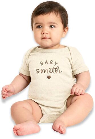 Personalized Embroidered Baby Onesies – Custom Bodysuit Gift for Pregnancy Announcement Baby Shower or First Grandchild in Kuwait