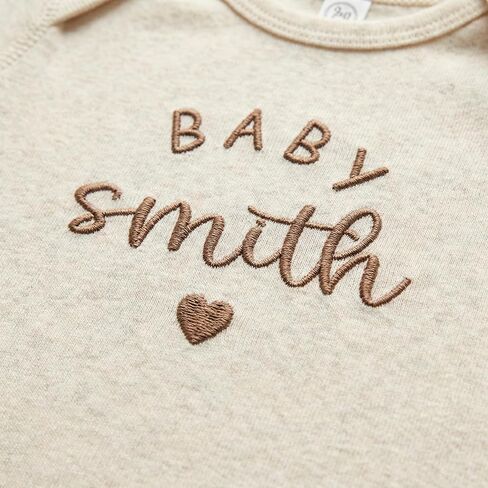 Personalized Embroidered Baby Onesies – Custom Bodysuit Gift for Pregnancy Announcement Baby Shower or First Grandchild in Kuwait