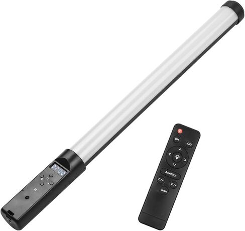مصباح إضاءة أنبوبي LED محمول للتصوير الفوتوغرافي، مصباح LED محمول مع سطوع فائق 3200K 5500K، جهاز تحكم عن بعد وحقيبة حمل لمدونة الفيديو، والبث المباشر، والمنتج، و in Kuwait
