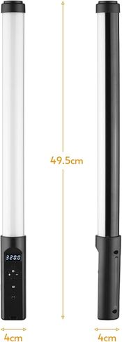 مصباح إضاءة أنبوبي LED محمول للتصوير الفوتوغرافي، مصباح LED محمول مع سطوع فائق 3200K 5500K، جهاز تحكم عن بعد وحقيبة حمل لمدونة الفيديو، والبث المباشر، والمنتج، و in Kuwait