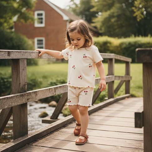 Toddler Baby Girl Summer Clothes Watermelon Print Short Sleeve Top Short Casual Outfit 3 6 12 18 Month 2T 3T 4T in Saudi Arabia
