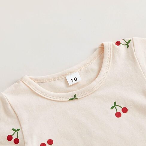 Toddler Baby Girl Summer Clothes Watermelon Print Short Sleeve Top Short Casual Outfit 3 6 12 18 Month 2T 3T 4T in Saudi Arabia