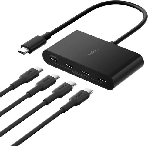 Belkin USB C Hub, 7-Port Hub w/ 4K HDMI Display @ 60Hz, SD & MicroSD, 100W Power Delivery, Fast Data Transfer 5Gbps, USB C Multiport Adapter for MacBook, iPad Pro, Chromebook, etc. - Upgraded HDMI 2.0 in Saudi Arabia