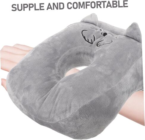 Ciieeo Ergonomic Office Nap Pillow Cute Cartoon Desk Cushion for Comfortable Resting Soft Face Down Sleeping Pillow with Down Cotton Fill for School Travel and Home Use in Kuwait