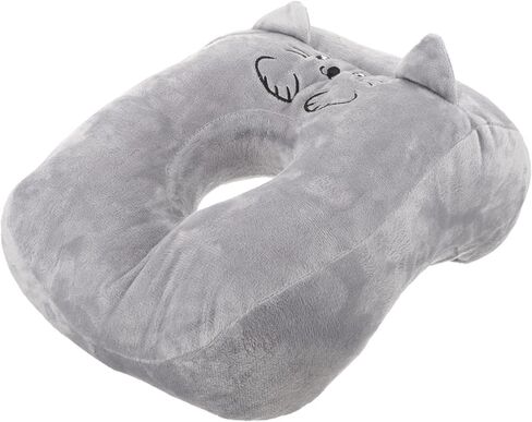 Luxshiny Ergonomic Office Desk Pillow with Arm Cartoon Gray Cat Design Soft Down Cotton Filling Breathable and Supportive Nap Pillow for Face Down Sleeping at School Work in Kuwait