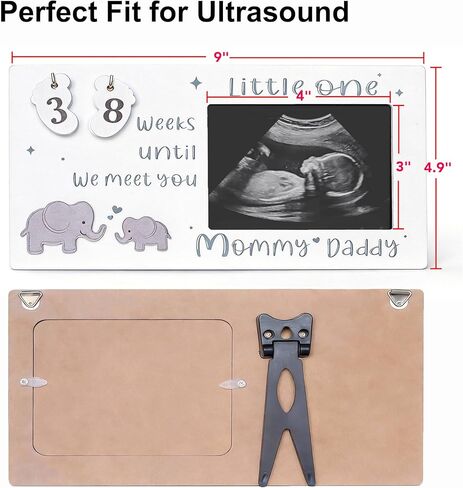 Sonogram Picture Frame, Ultrasound Photo Frame for Baby Announcement with Countdown Weeks - Pregnancy Announcement Gifts for First Time Moms in Kuwait