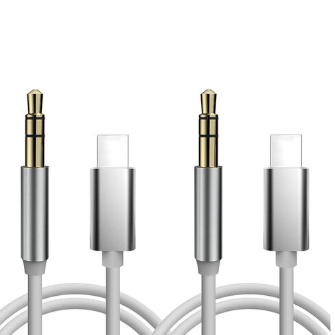 لسلك iPhone AUX، منفذ USB L إلى كابل صوت 3.5 مم، محول مقبس سماعة الرأس 3.3 قدم كابل صوت ستيريو Aux متوافق مع iPhone 14/13/12/11 Pro Max Mini/XR/X/8/7، iPad iPod، Car Play، فضي in Saudi Arabia