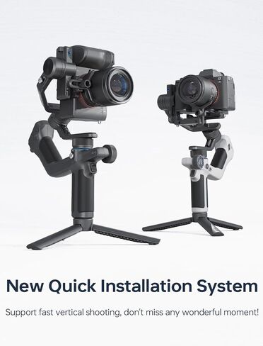 Feiyu SCORP Mini-2 Combo All-in-1 مثبت Gimbal للكاميرات والهواتف الذكية، شاشة لمس OLED مقاس 1.3 بوصة، تتبع الذكاء الاصطناعي المتكامل، حمولة 2.65 رطل. حامل ثلاثي المحاور متوافق مع GoPro وSony وiPhone in Kuwait
