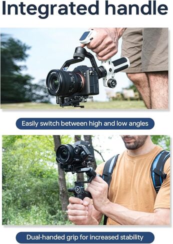 Feiyu SCORP Mini-2 Combo All-in-1 مثبت Gimbal للكاميرات والهواتف الذكية، شاشة لمس OLED مقاس 1.3 بوصة، تتبع الذكاء الاصطناعي المتكامل، حمولة 2.65 رطل. حامل ثلاثي المحاور متوافق مع GoPro وSony وiPhone in Kuwait