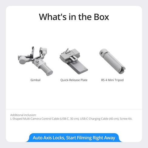 DJI RS 4 Mini, Gimbal Stabilizer for Camera, Intelligent Tracking, Camera Gimbal CP.RN.00000442.03 (Renewed) in Kuwait