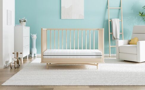 Dourxi Crib Mattress, Breathe Through Baby Dual-Sided Comfort Memory Foam Toddler Mattress with Washable 3-D Mesh Cover, Fits Standard Full Size Crib and Toddler Bed, 52x27.5x6 inch in Kuwait