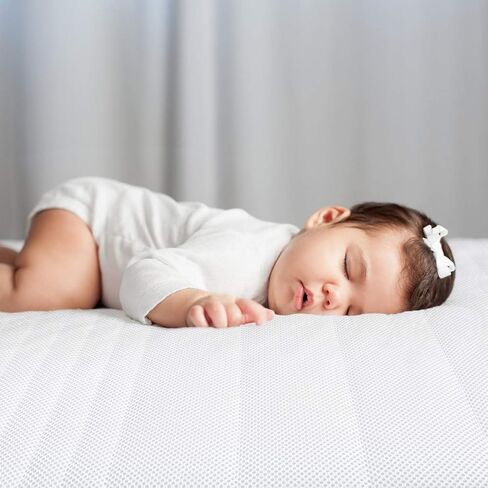 Dourxi Crib Mattress, Breathe Through Baby Dual-Sided Comfort Memory Foam Toddler Mattress with Washable 3-D Mesh Cover, Fits Standard Full Size Crib and Toddler Bed, 52x27.5x6 inch in Kuwait