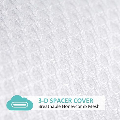 Dourxi Crib Mattress, Breathe Through Baby Dual-Sided Comfort Memory Foam Toddler Mattress with Washable 3-D Mesh Cover, Fits Standard Full Size Crib and Toddler Bed, 52x27.5x6 inch in Kuwait