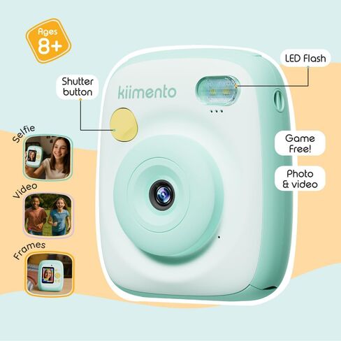 kiimento Ink-Free Instant Print Camera P2 Mint + Two 40-Prink Pack in Kuwait