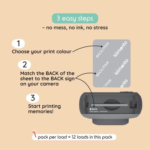 kiimento Ink-Free Instant Print Camera P2 Mint + Two 40-Prink Pack in Kuwait
