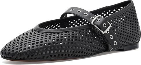 Madewell Women's The Remy Mary Jane Flats in Perforated Leather in Saudi Arabia