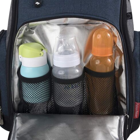 FISHER-PRICE BABY Fastfinder 3 Piece Set Diaper Bag Backpack for Moms & Dads with Changing Pad and Wipes Pocket in Kuwait