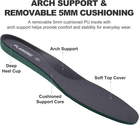 planone Wide Calf Rain Boots for Women, Waterproof Mid-Calf Garden Boots | Fashion Non-Slip Matte Rubber Boots, Outdoor Work Booties, Mud Boots, Farm Boots, Arch Support, Removable Comfort Insole in Saudi Arabia