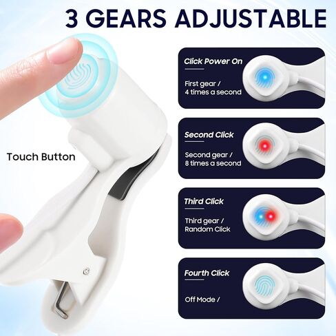 Sewroro USB Phone Clicker Automatic Screen Clicker Bracket for Phone Live Streaming Broadcast (أبيض) in Kuwait