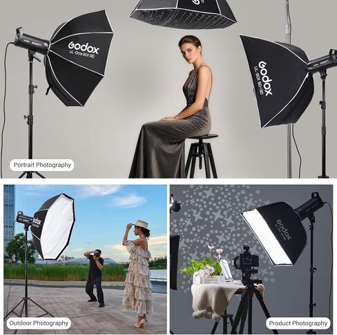 GODOX SK400III-V SK400IIIV Photo Studio Flash 400Ws 2.4G Wireless Bowens Mount Strobe Light GN65 5700±200K مصباح النمذجة 0.1-1.5s إعادة تدوير وقت التصوير الفوتوغرافي للمنتج / الزفاف / الصورة in Kuwait