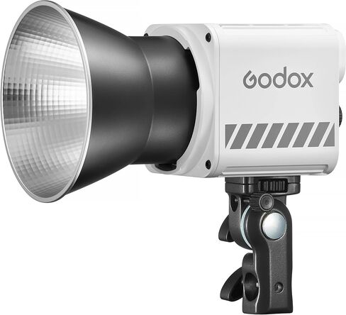 Godox ثنائي اللون LED Monolight، 70W، 2800–6500K، CRI 96 TLCI 97، التحكم في التطبيق، 11 FX، مصباح فيديو LED محمول لمنشئي المحتوى (ML60IIBiWHT) in Kuwait