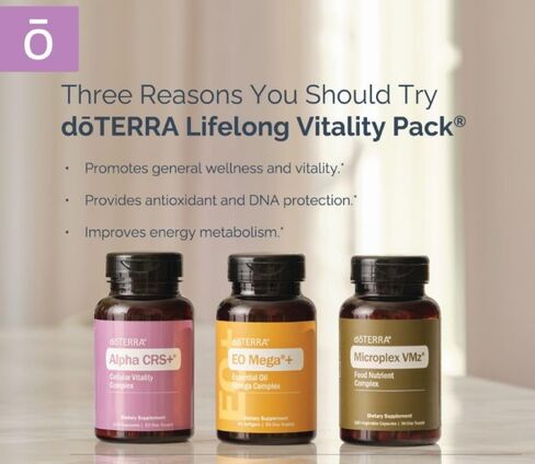 doTERRA Lifelong Vitality Pack - Alpha CRS+, xEO Mega and Microplex VMz ( in Saudi Arabia