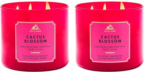Bath & Body Works, White Barn 3-Wick Candle w/Essential Oils - 14.5 oz - New Core Scents! (Cactus Blossom) in Saudi Arabia