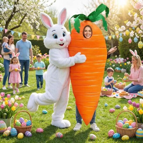 Halloween Adult Cosplay Costume Carrot Lemon Funny Fruits Vegetable Food Costume for Birthday Holiday Women Men in Saudi Arabia