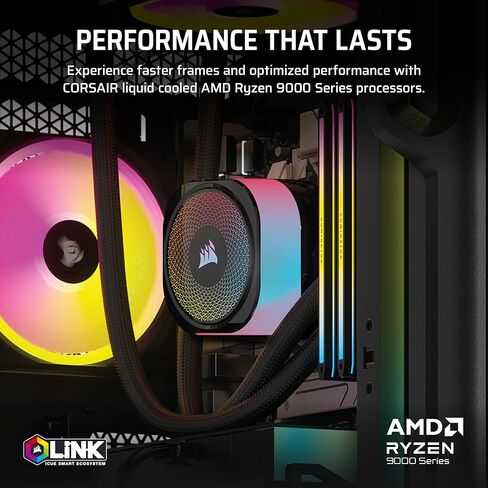 Corsair Vengeance i8200 Gaming PC – Liquid Cooled Intel® Core™ i9 14900KF CPU – NVIDIA GeForce RTX 5080 GPU – 64GB Dominator Titanium RGB DDR5 Memory – 2TB+2TB M.2 SSD – Black in Saudi Arabia