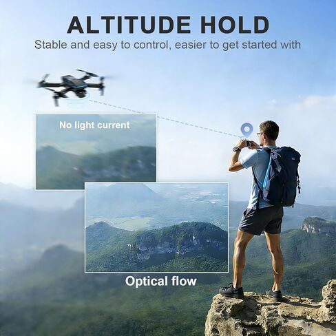 Drone with Camera for Adults Mini RC Drone for Beginners 2 Battery One-Key Take Off/Landing Headless Mode, 3 Speeds, 360° Flip in Kuwait