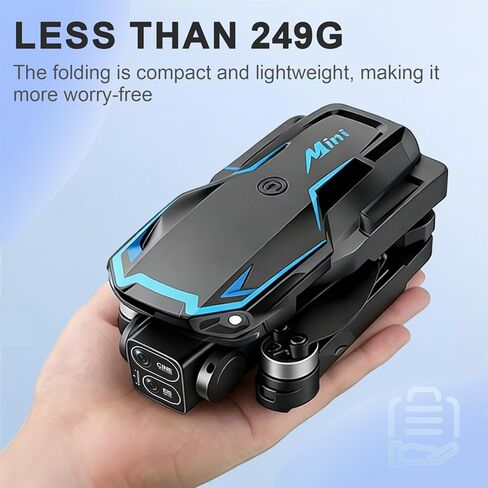 Drone with Camera for Adults Mini RC Drone for Beginners 2 Battery One-Key Take Off/Landing Headless Mode, 3 Speeds, 360° Flip in Kuwait