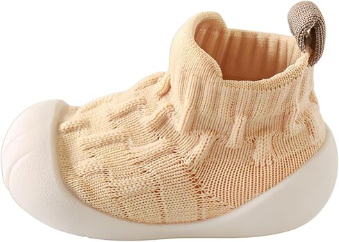 Exegawe Baby First Walking Shoes - Toddler Non-Slip Slippers, Baby Sock Shoes Sneakers, Anti-Collision Toe for 6-24 Months in Kuwait