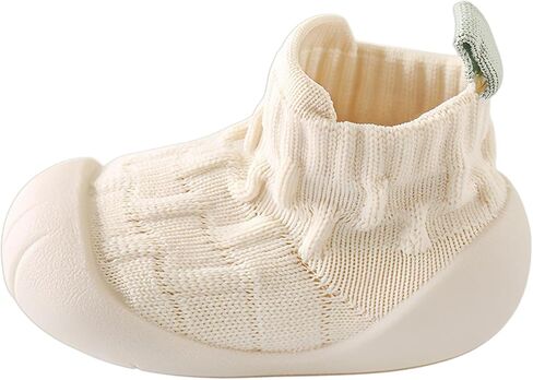 Exegawe Baby First Walking Shoes - Toddler Non-Slip Slippers, Baby Sock Shoes Sneakers, Anti-Collision Toe for 6-24 Months in Saudi Arabia