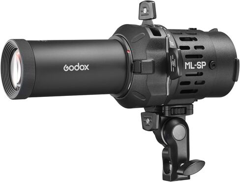Godox 50° Projection Attachment for ML100Bi & ML100R, Wide Beam Spotlight Lens with Interchangeable Optics, GOBO & Gel Compatible Light Shaping Accessory (MLSP50) in Saudi Arabia