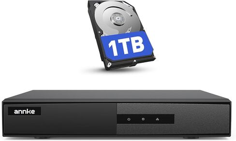 ANNKE 8 Channel 3K Lite DVR for Security Camera, No Hard Drive Disk, Black in Saudi Arabia
