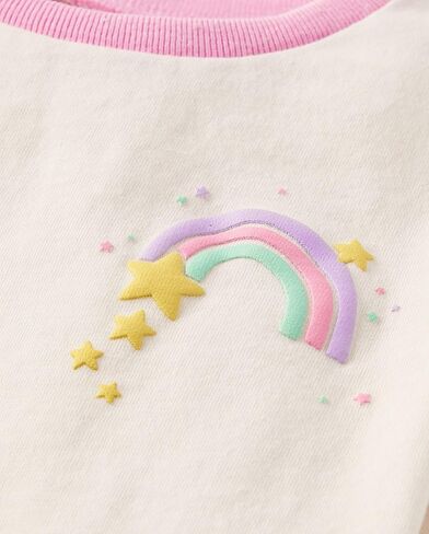 The Children's Place,Baby Girls,and Toddler Short Sleeve Everyday Casual Knit Shirt,Rainbow 4-Pack,12 Months,18 Months in Kuwait