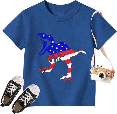USA Shirt Kids Fireworks Tee Tops Toddler 4th of July Shirt Toddler Patriotic Short Sleeve in Kuwait