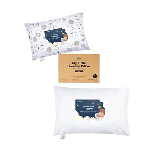 KeaBabies Mini Toddler Pillow with Pillowcase 9X13 and Toddler Pillow with Pillowcase - Kids Small Traveling Essentials - Soft Cotton, Breathable for Sleeping, 2-5 Years Old in Kuwait